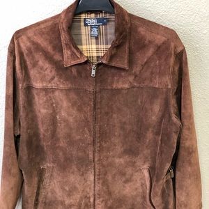 Polo Brown Sued Leather Jacket